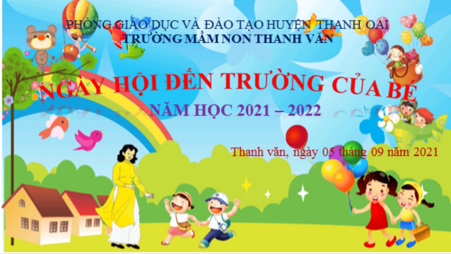 Lễ khai giảng năm học 2021 - 2022